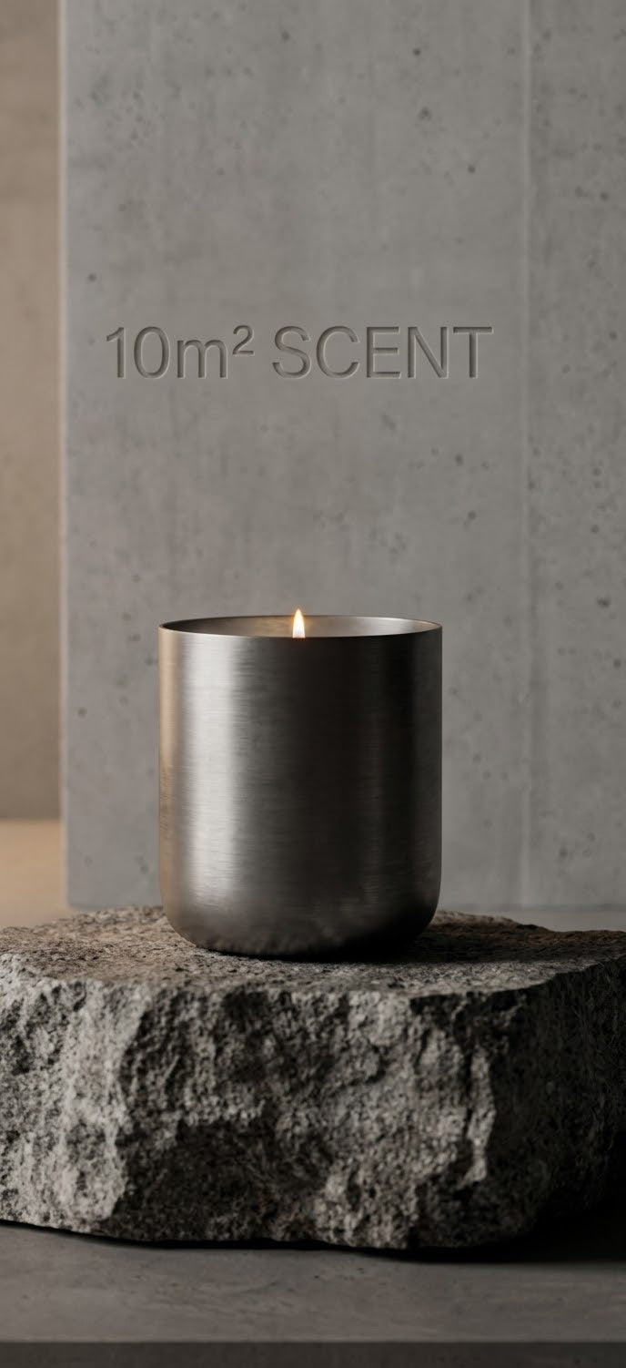 ⁠VESTIGE 01 / Raw Stainless Steel Scented Candle 200g⁠